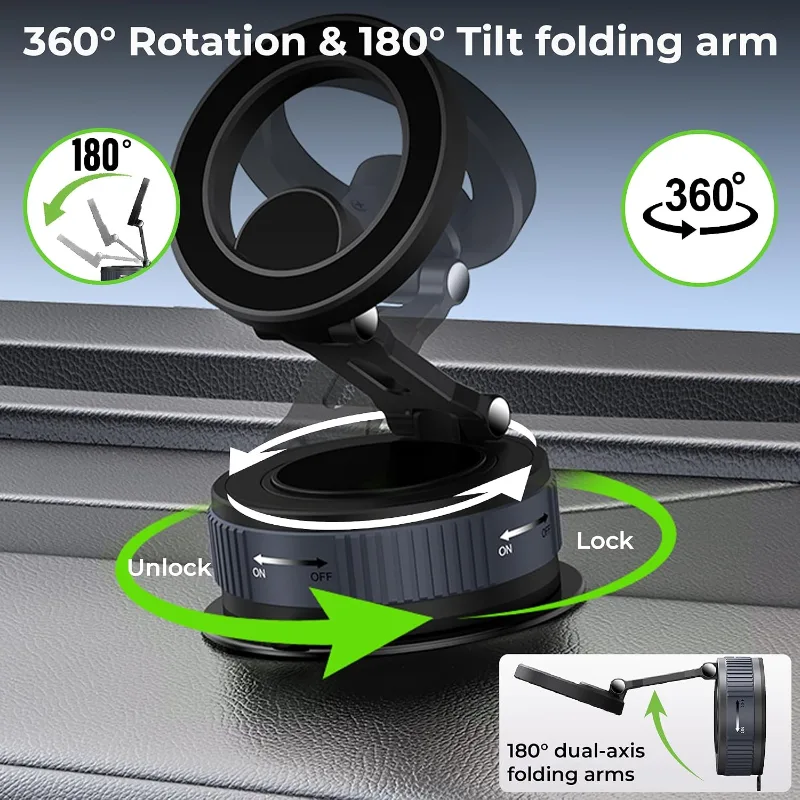 Magneto Magnetic Mobile Holder with Vaccum Grip UM1226