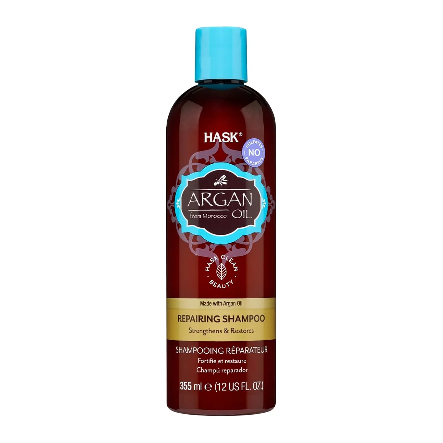 Hask Argan Oil Repairing Shampoo is a 355ml