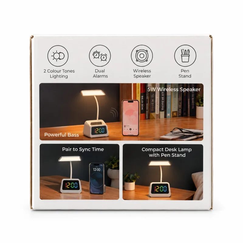 XECH PRISM ULTRA CLOCK SPEAKER LAMP — view 2