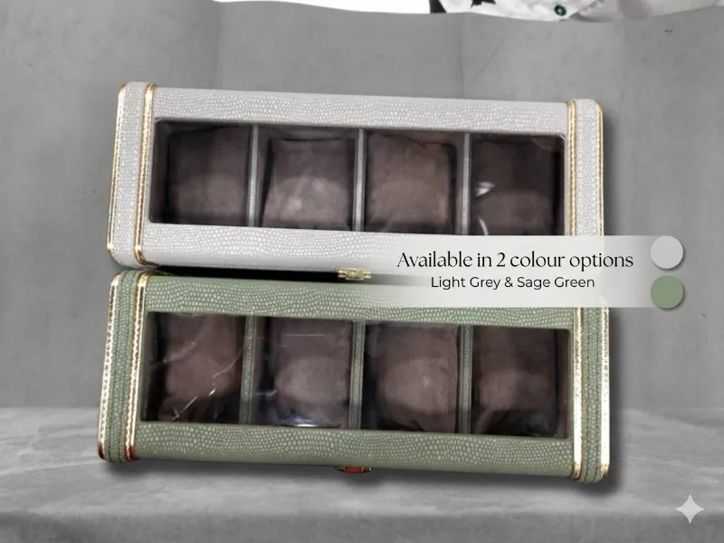 Ichkan Watch Box 4 Partition - Serpentine Grey — view 4