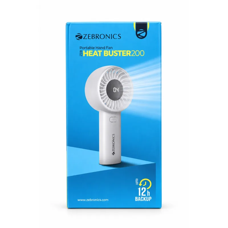 Zebronics portable hand fan heat buster 200