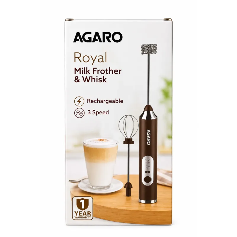 Agaro royal milk frother and whisk