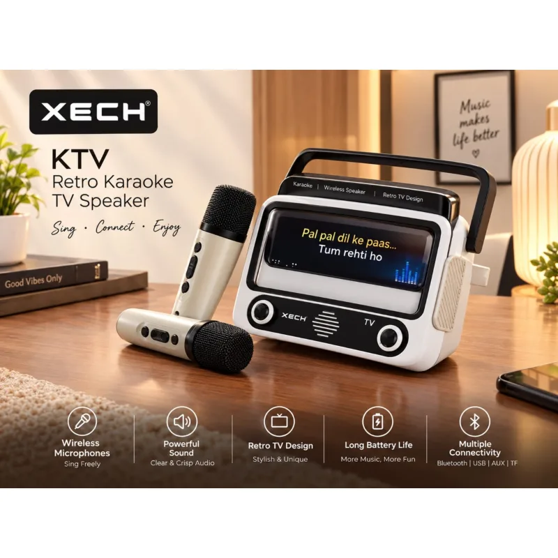 XECH KTV retro karaoke TV speaker