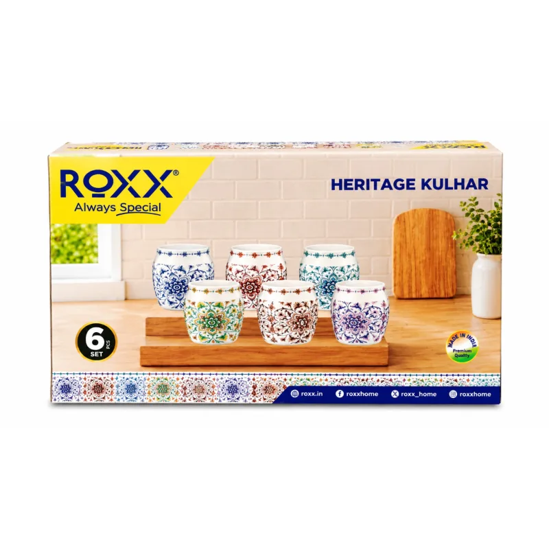 Roxx heritage kulhar set of 6 pcs