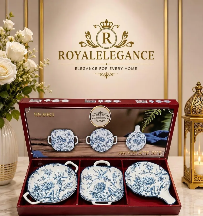 Royale Elegance 3pcs Platter Set