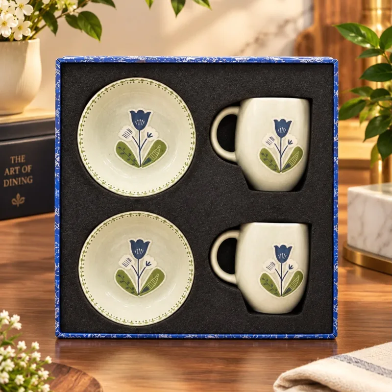 2 Mug & 2 bowl set