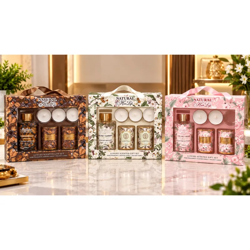HOME LIFE NOREWEGIAN FOREST CANDLE GIFT SET