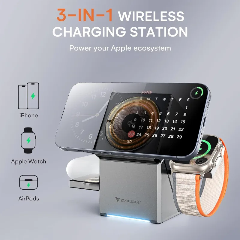 Vaku Luxos Gyro Charge 3-in-1 23W Wireless Charger — view 2