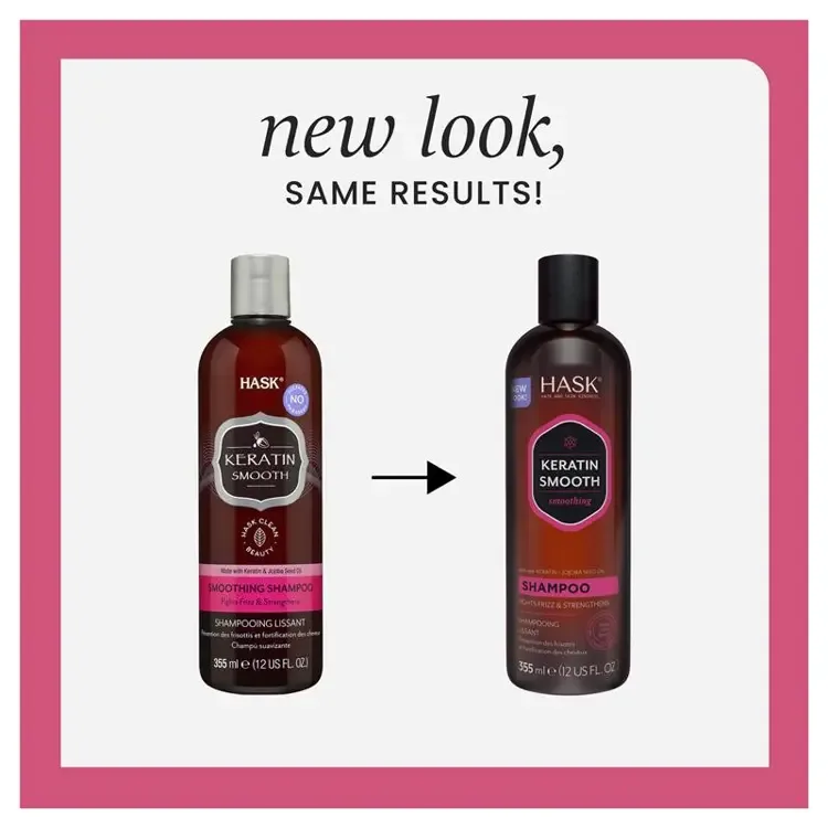 HASK Keratin Protein Smoothing Shampoo (355ml) — view 2