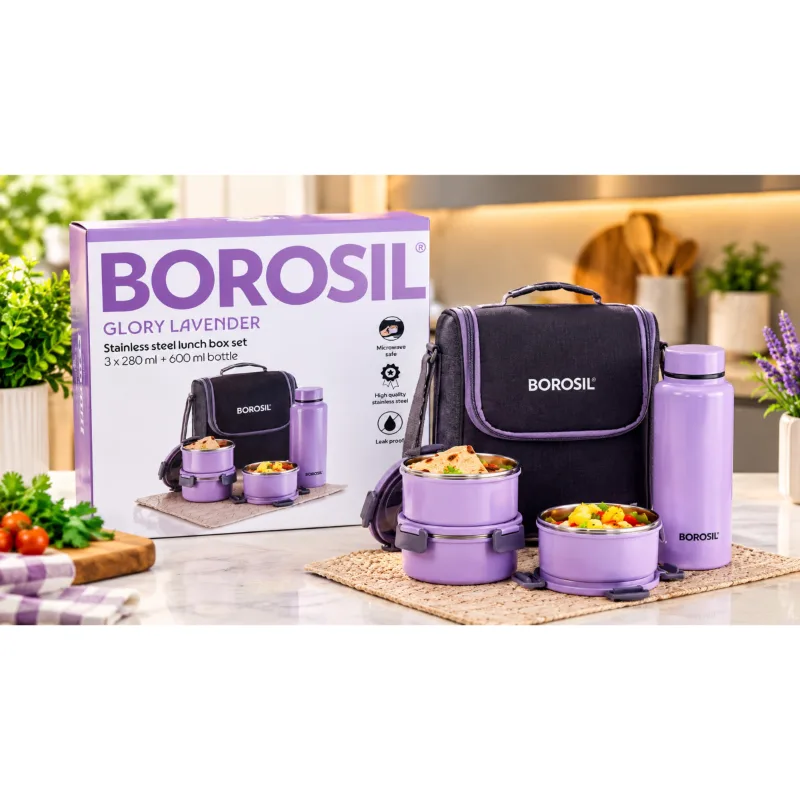 Borosil stainless steel lunch box