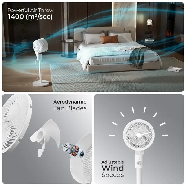 XECH Gusto Lite 3D Oscillating Air Circulator Fan — view 4