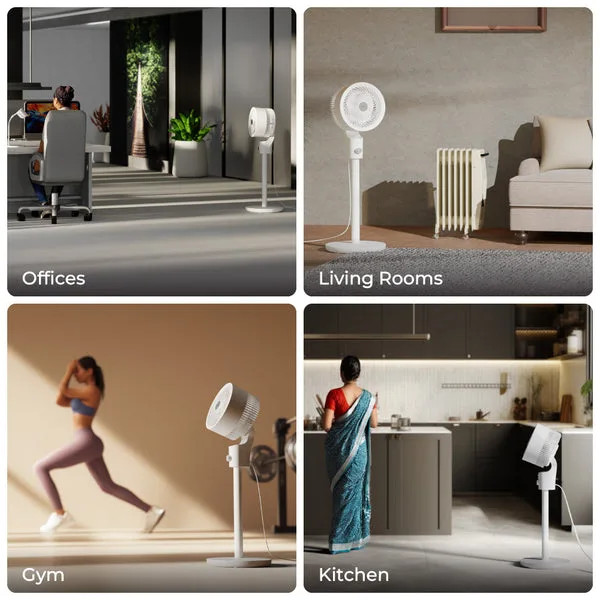 XECH Gusto Lite 3D Oscillating Air Circulator Fan — view 5