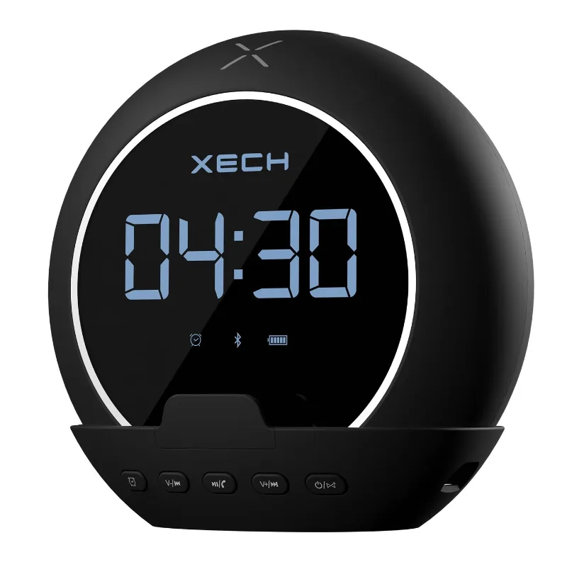 XECH Ellipse - Bluetooth Speaker with Digital Clock.