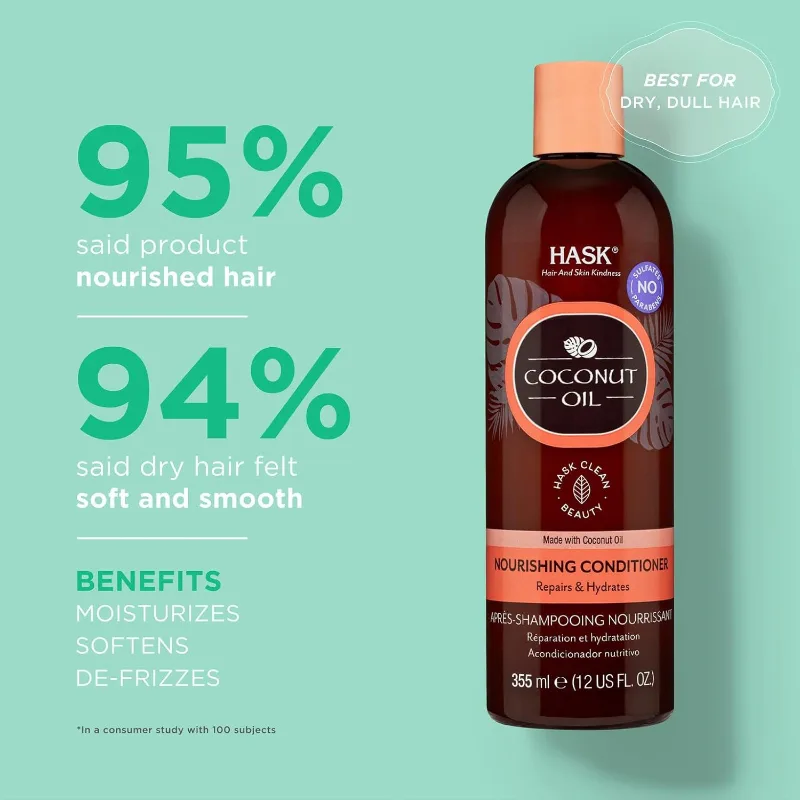 HASK Coconut Oil Nourishing Conditioner (355ml)
