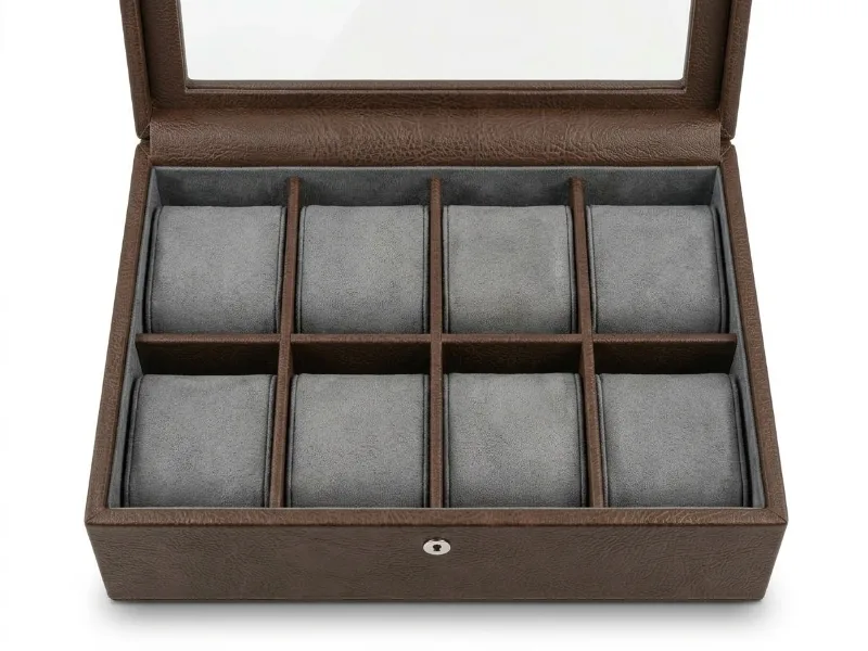 Stackers Watch Box 8 Piece Brown — view 3