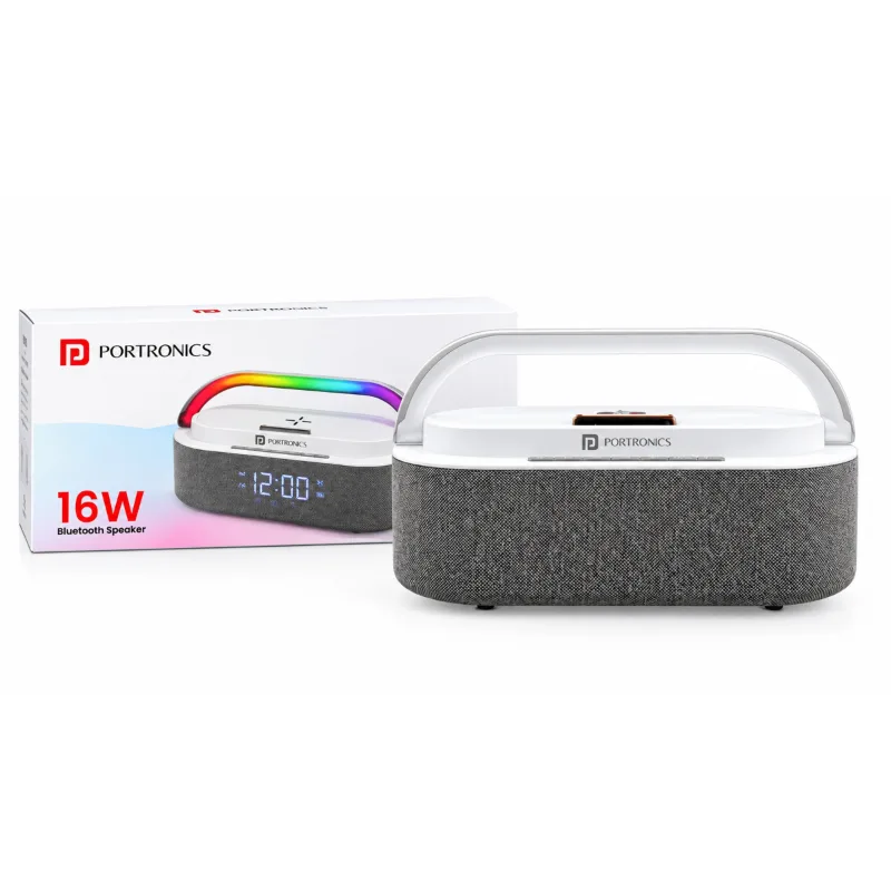 Portronics bt speaker strings with wireless charging