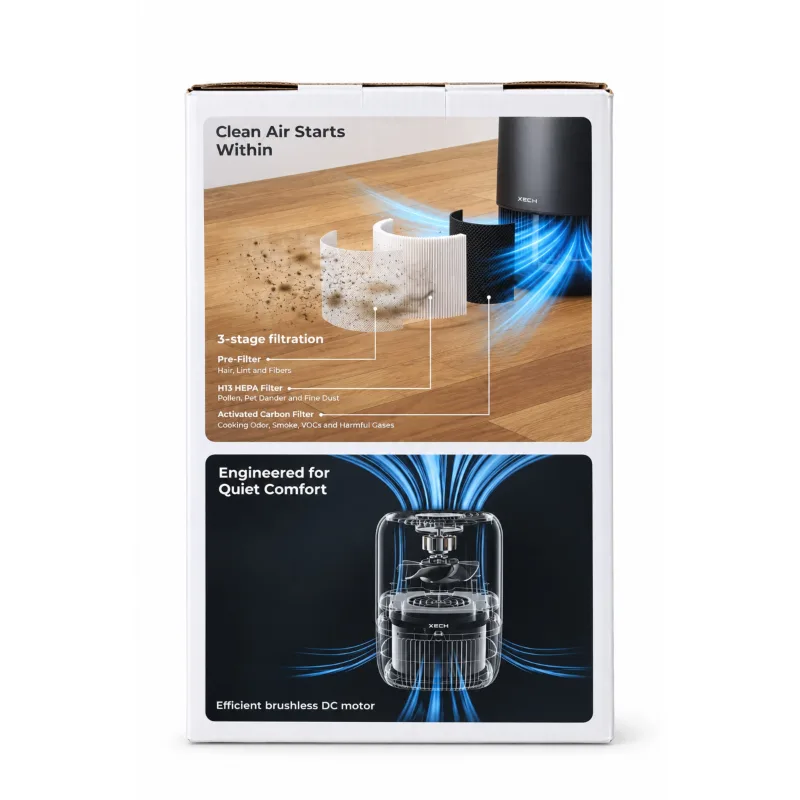 XECH ATMOS AIR PURIFIER WITH H13 HEPA — view 3