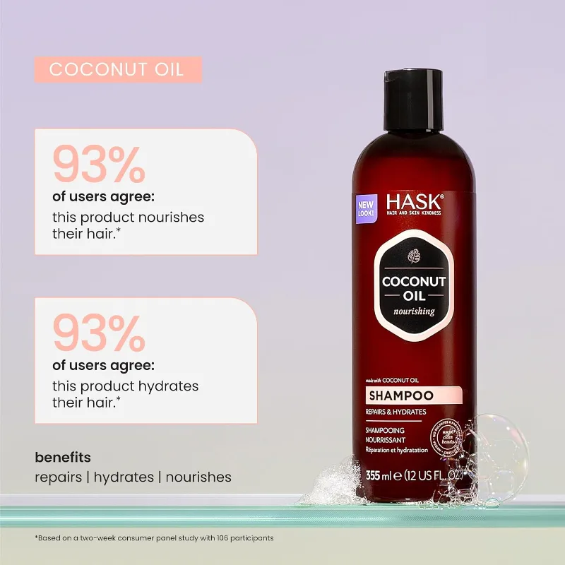 HASK Coconut Oil Nourishing Shampoo (235ml) — view 2