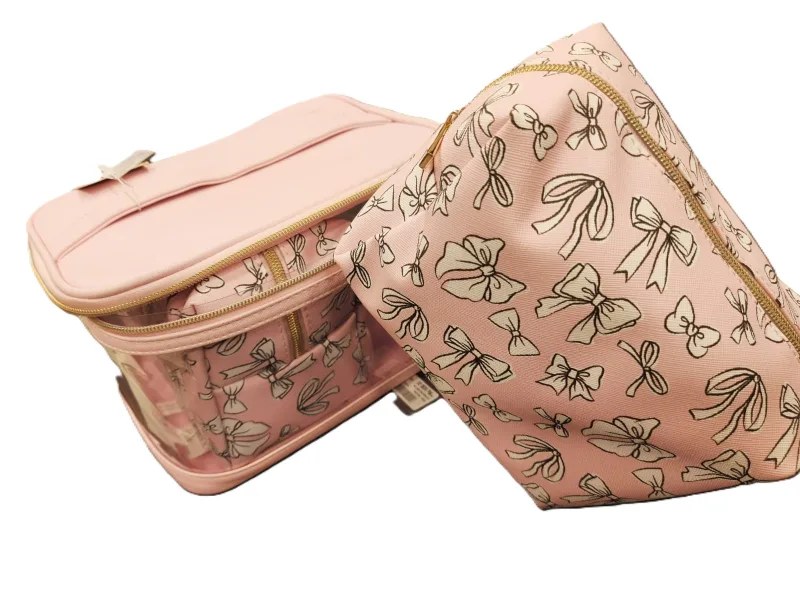 DYSHAYEN Clear Makeup Bag Set - Pink Bows — view 5