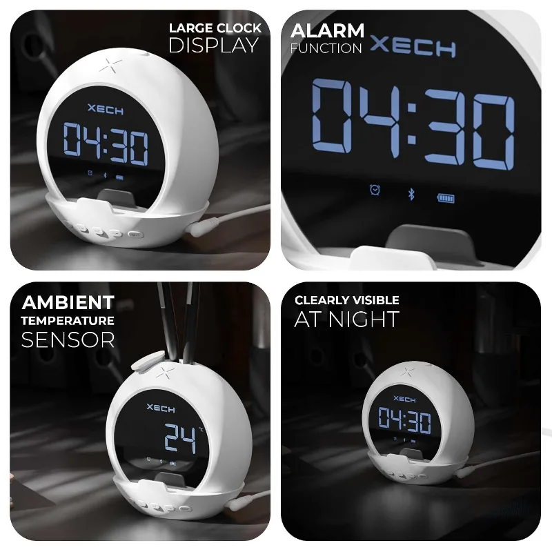 Xech Ellipse Speaker with Clock X-606
